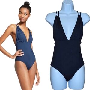 Sunn Lab Women’s Plunge Strappy Back One Piece Swimsuit